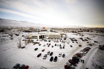 University of Akureyri during high winter