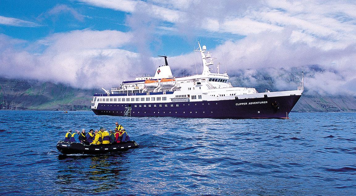 Ice Strenghtened Passenger ship Clipper Adventurer hits Uncharted Rock in the Arctic Ocean