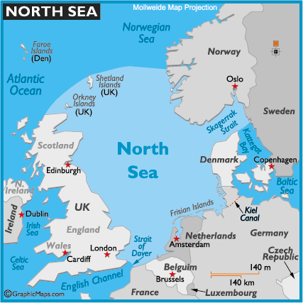 Major oil well in the North Sea