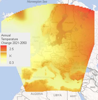 Greatest warming in Scandinavia
