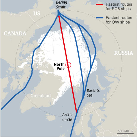Central Arctic route in use by 2050