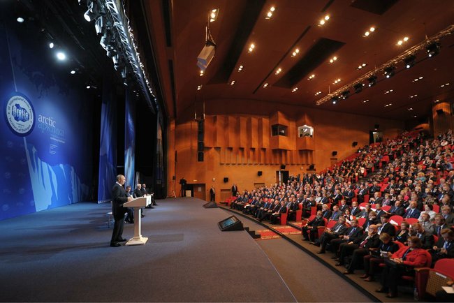 Putin speaks at the Arctic Forum